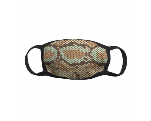 Многоразовая тканевая защитная маска Змеиный окрас