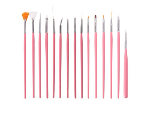 Набор кистей для маникюра 15 шт