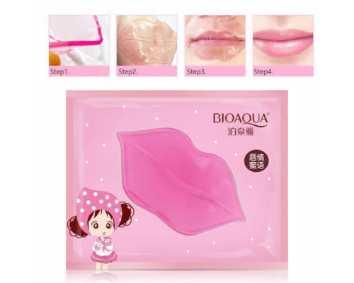 Увлажняющая маска для губ Bioaqua с коллагеном