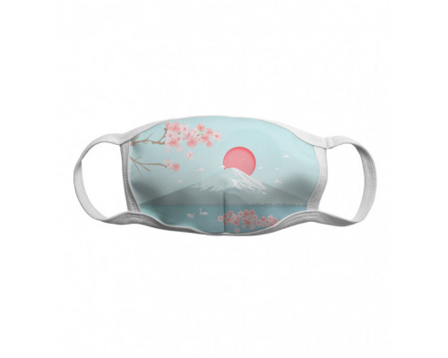 Многоразовая тканевая защитная маска Японский пейзаж