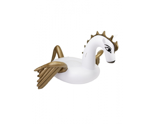 Надувной матрас Единорог с золотыми крыльями