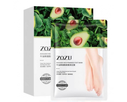 Маска для ног ZOZU AVOCADO NICOTINAMIDE FOOT MASK