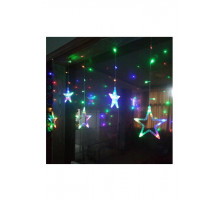 Гирлянда на окно Цветные Звезды