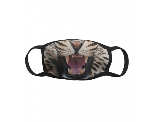 Многоразовая тканевая защитная маска Хищная кошка