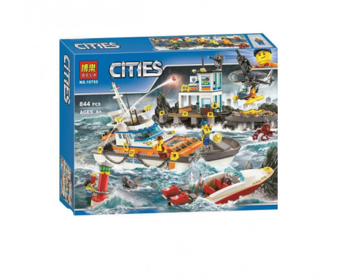 Конструктор Сити Штаб береговой охраны 844 деталей