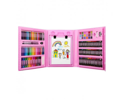 Набор художника 176 предметов с мольбертом для рисования