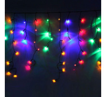 Гирлянда Бахрома Потолочная Цветная 3*0,4 м