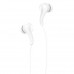 Проводные наушники HOCO M68 Easy clip, Jack 3.5mm, Белый, Автоматический отвод кабеля