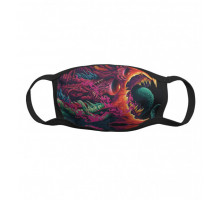 Многоразовая тканевая защитная маска Чудовище 2