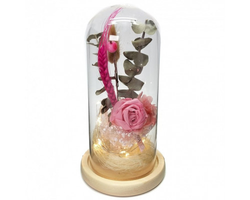 Роза в стеклянной колбе