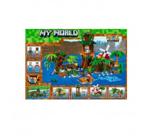 Конструктор Майнкрафт Кемпинг на воде 416 деталей Новые табы