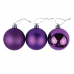 Набор из шести ёлочных шаров 10 см фиолетовый