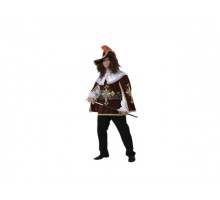 Карнавальный костюм Мушкетер бордо для взрослого размер 54 Батик