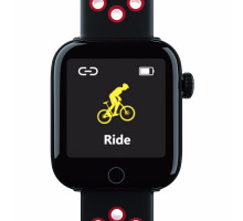 Мультиспортивные смарт часы Z7 чёрные с красным