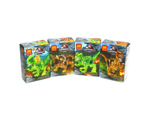 Набор из 4-х конструкторов Динозавры
