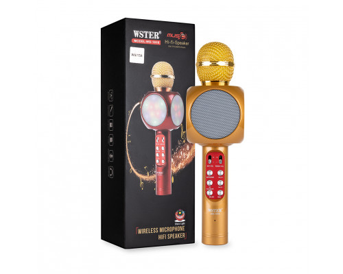 Караоке микрофон Wster WS-1816 светящийся