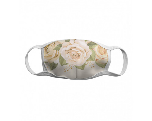 Многоразовая тканевая защитная маска Цветок 4