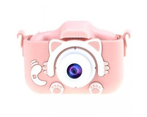 Детская цифровая камера Q1 Childrens Fun Camera Cute Kitty розовая