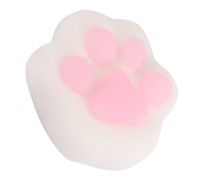 Держатель-подставка резиновый для телефона PopSocket лапка розовая