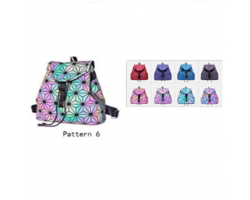 Геометрический женский рюкзак хамелеон