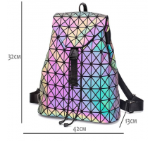 Геометрический женский рюкзак хамелеон