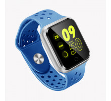 Умные часы Smart Watch с пульсометром S226 голубые