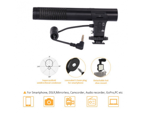 Настольный трипод с микрофоном для съемки KIT-01LM