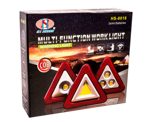 Знак аварийной остановки многофункциональный HS-8017, 3 лампы