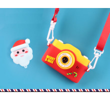 Детская цифровая камера со встроенной колонкой в чехле Cattoon Сamera Christmas Limited Edition