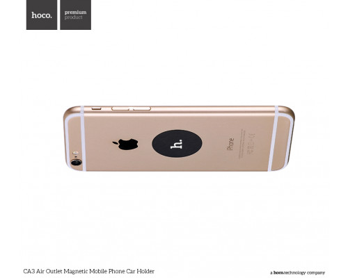 Автомобильный держатель HOCO CA3 Outlet, серый, на воздуховод, магнитный