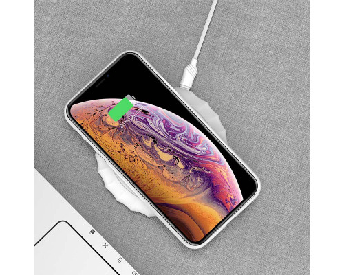 Беспроводное зарядное устройство HOCO CW13 Sensible, 2A, 5W, белый