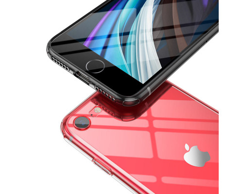 Чехол HOCO TPU Light Series для iPhone 7 черный прозрачный, 0,7 мм