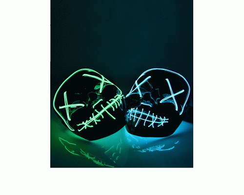 Неоновая Led маска из фильма Судная Ночь