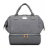 Сумка для мамы с usb новая серия Серая