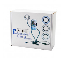 Кольцевая лампа для фото Professional Live Stream