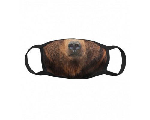 Многоразовая тканевая защитная маска Мишка