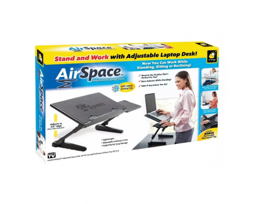 Подставка столик с охлаждением для ноутбука Air Space