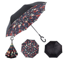 Антизонт зонт наоборот с розами