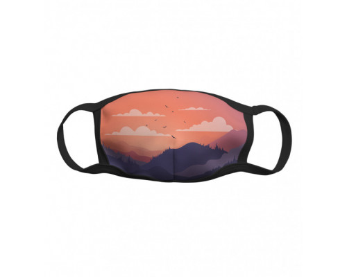 Многоразовая тканевая защитная маска Красивый пейзаж
