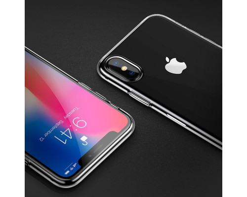 Чехол HOCO TPU Light Series для iPhone XR черный прозрачный, 0,8 мм