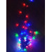 Светодиодная ёлочная гирлянда Цветные Сосульки 9 м разноцветная