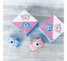 Детская цифровая камера Q1 Children's Fun Camera Ox Horn голубая