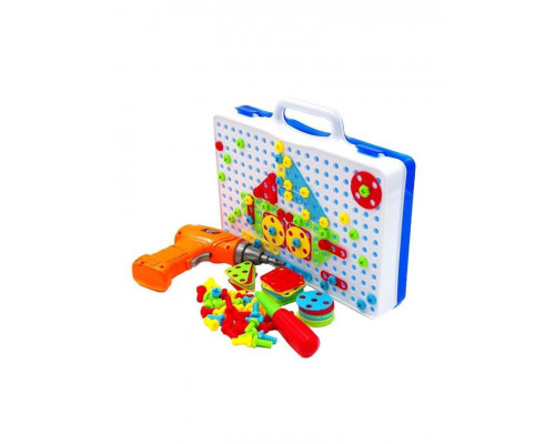 Конструктор мозаика Creative Magic Panel 151 деталь с шуруповертом