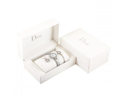 Женский подарочный набор часы, браслет, подвеска