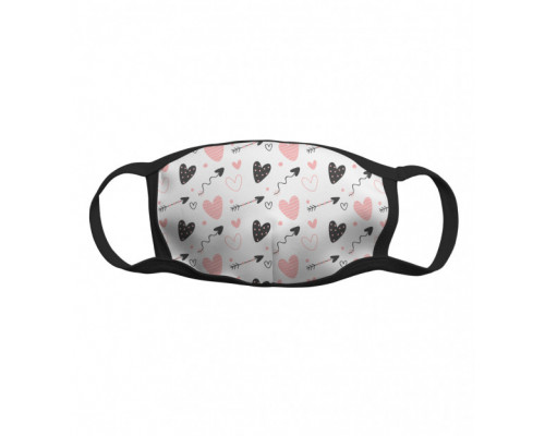 Многоразовая тканевая защитная маска Стрела в сердце
