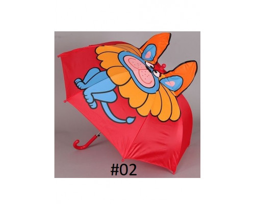 Зонт-трость детский с ушками 3D