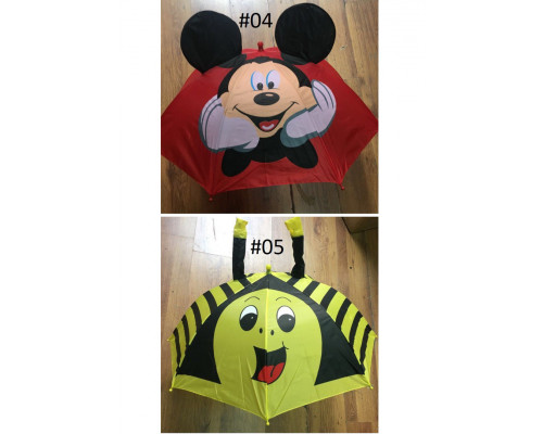 Зонт-трость детский с ушками 3D