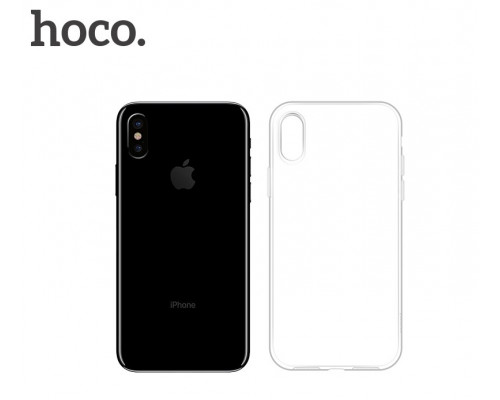 Чехол HOCO TPU Crystal clear Series для iPhone X прозрачный, 0,8 мм