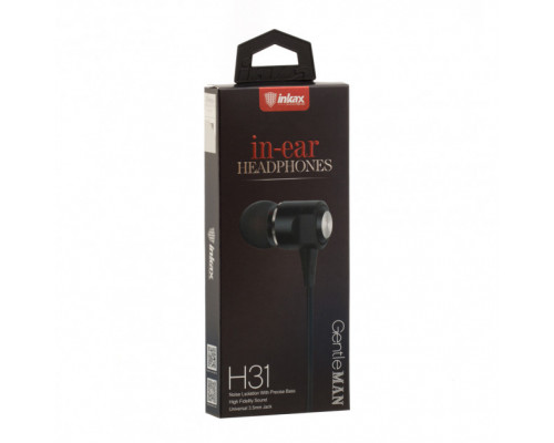 Наушники-вкладыши Inkax H31 Black