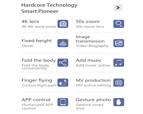 Мини-Квадрокоптер E88 складной